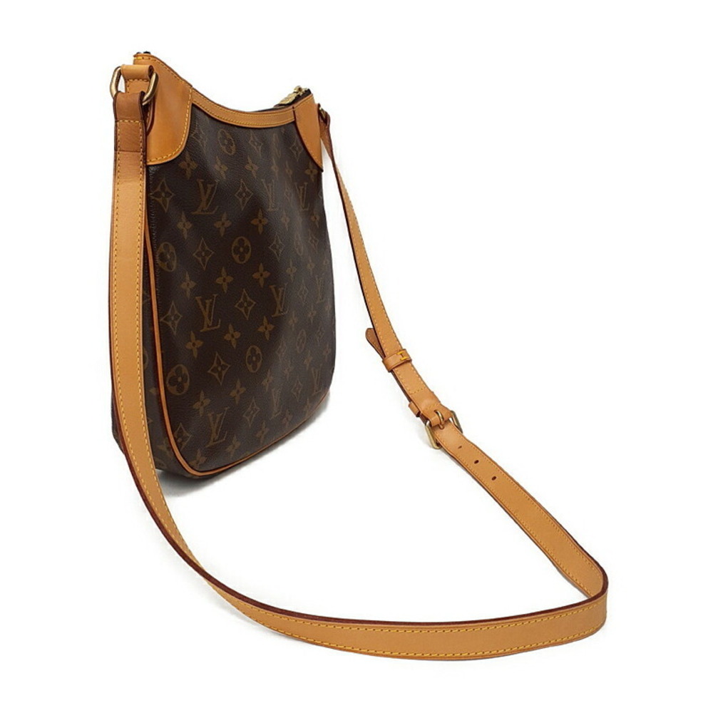 Louis Vuitton Odeon Brown Shoulder Bag Monogram Leather